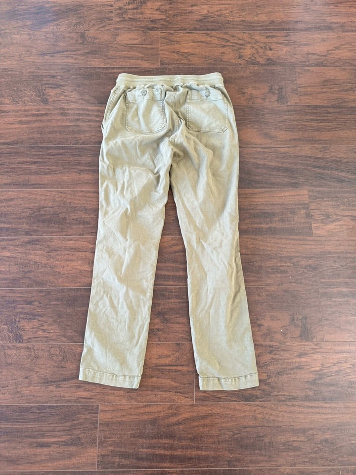 Faherty authentic army green military elastic waist pants joggers