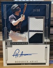2024 Impeccable Elégance Prospect Patch Auto #EPJ-RA Roderick Arias /99 Yankees