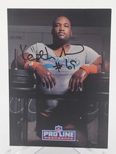 1991 Pro Line Portraits Keith Sims Miami Dolphins #130 Signed Autographed Card