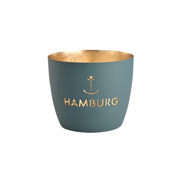 Gift Company Windlicht Madras Hamburg Anker M Teelichthalter Kerzenhalter 8.5 Cm-image