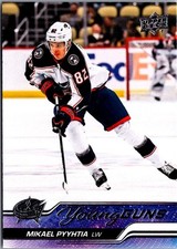 2023-24 Upper Deck Young Guns Mikael Pyyhtia Rookie Columbus Blue Jackets #477