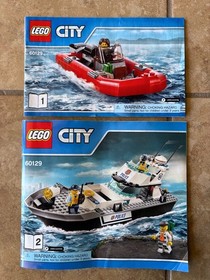 LEGO CITY: Police Patrol Boat (60129) 100% Complete with Manuals