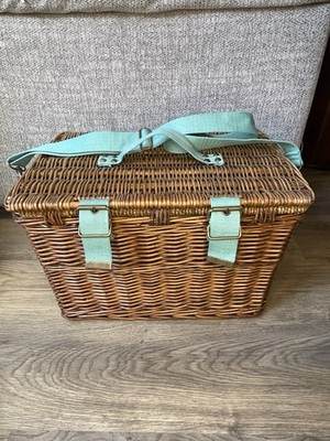Joules Picknickkorb aus Weide grün/geblümt multi 4 Personen