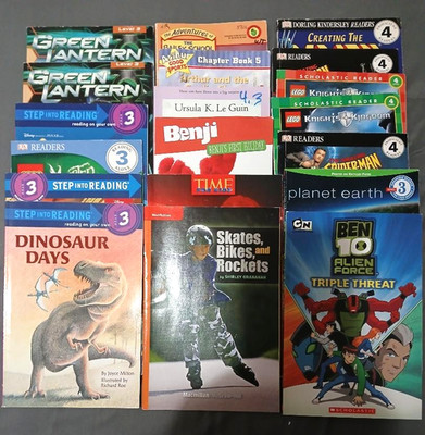 Lot of 19 BOYS Reading Level 3 - 4 ACCELERATED READERS 3rd 4th Grade comics VGUC