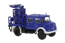 Brekina 47195 Mercedes LA 911 Lichtmastwagen, 1966, THW Stuttgart H0 Neu