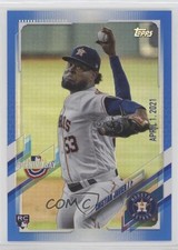 2021 Topps Opening Day Opening Day Edition Blue Foil Cristian Javier #77 0d8