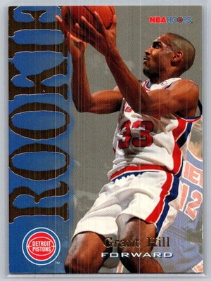  1994-95 Hoops #322 Grant Hill RC - Detroit Pistons 