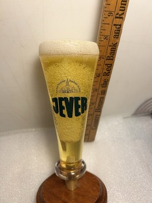 VINTAGE JEVER BREWING FRIESLAN FOAMY PILSNER GLASS Draft beer tap handle GERMANY