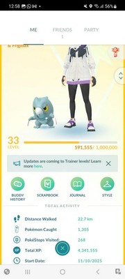Pokemon Go (Stufe 33) Shiny Frigbax (3 Shinys)