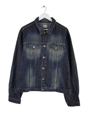 Calvin Klein Damen 00s Jeans Jacke Blau XXL