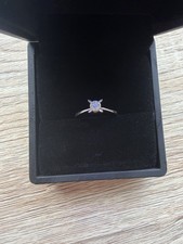 Diamond engagement ring, size n