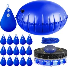 5Ft Dia Pool Pillow with 16Pcs Pool Cover Weights,Inflatablepool Pillows for abo