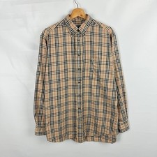 Burberrys The Shirt Collection Sz M Full Plaid Vintage