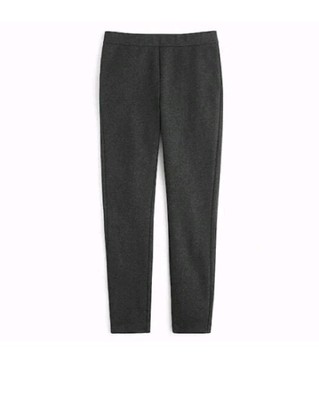 J. Crew Pixie Pant PM Stretch Ponte Skinny Back Zip Pant Gray $99
