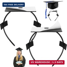 2 Pack Graduation Cap Headband, Grad Cap Hairband Insert for Perfect Graduation