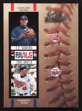 2005 Donruss Leather & Lumber CC Sabathia Torii Hunter Rivals #/2000 #R-9 Card