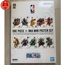 ONE PIECE x NBA Mini Poster Set 10 Sheets Taille B4 Limited Japon Officiel NEUF