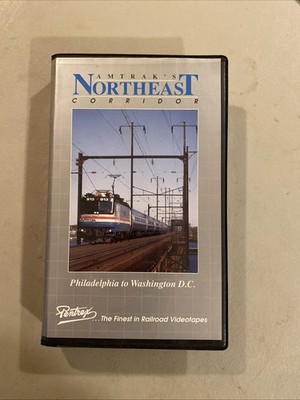 Amtrak's Northeast Corridor 1992 VHS Philadelphia to Washington DC Pentrex
