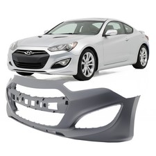 Primed Front Bumper Cover For 2013-2015 Hyundai Genesis Coupe 865112m300