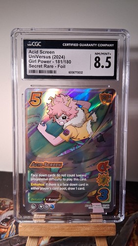 Universus My Hero Academia Girl Power ACID SCREEN #181 Super Rare Foil CGC 8.5 - Picture 1 of 2