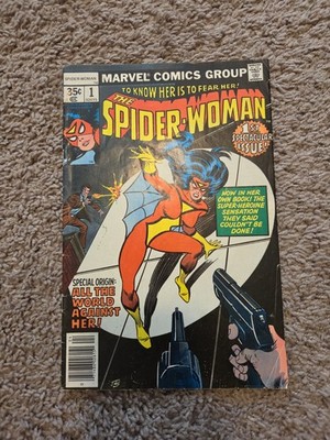 SPIDER-WOMAN #1 (1978) Marvel Key Issue 1st Solo Series Newsstand 35c Cover