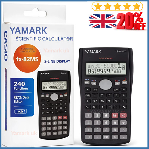 FX82MS Advanced Scientific Calculator for A-Level & Gcse's -2 LINE DISPLAY