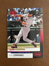 JIM EDMONDS 2004 LEAF PRESS PROOF RED CARD #184 Cardinals