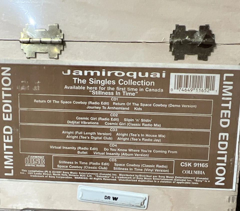 Jamiroquai - Singles Collection 5 CD Dec-2003 Columbia New Rare Factory Sealed — 第 3/3 张图片