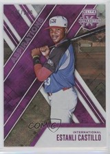 2017 Panini Elite Extra Edition Aspirations Purple 37/200 Estanli Castillo 0o9