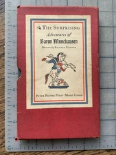 The Surprising Adventures of Baron Munchausen 1944 Peter Pauper Press Slipcover