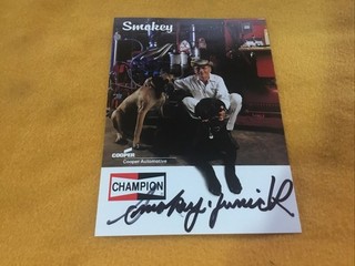 Smokey Yunick Signed Photo NASCAR Champion Cooper Automotive Racing Autograph