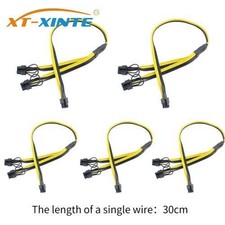 XT-XINTE PCI-E 6Pin Male to Dual 8 6 2 Pin Adapter Cable 16AWG 18AWG Mining