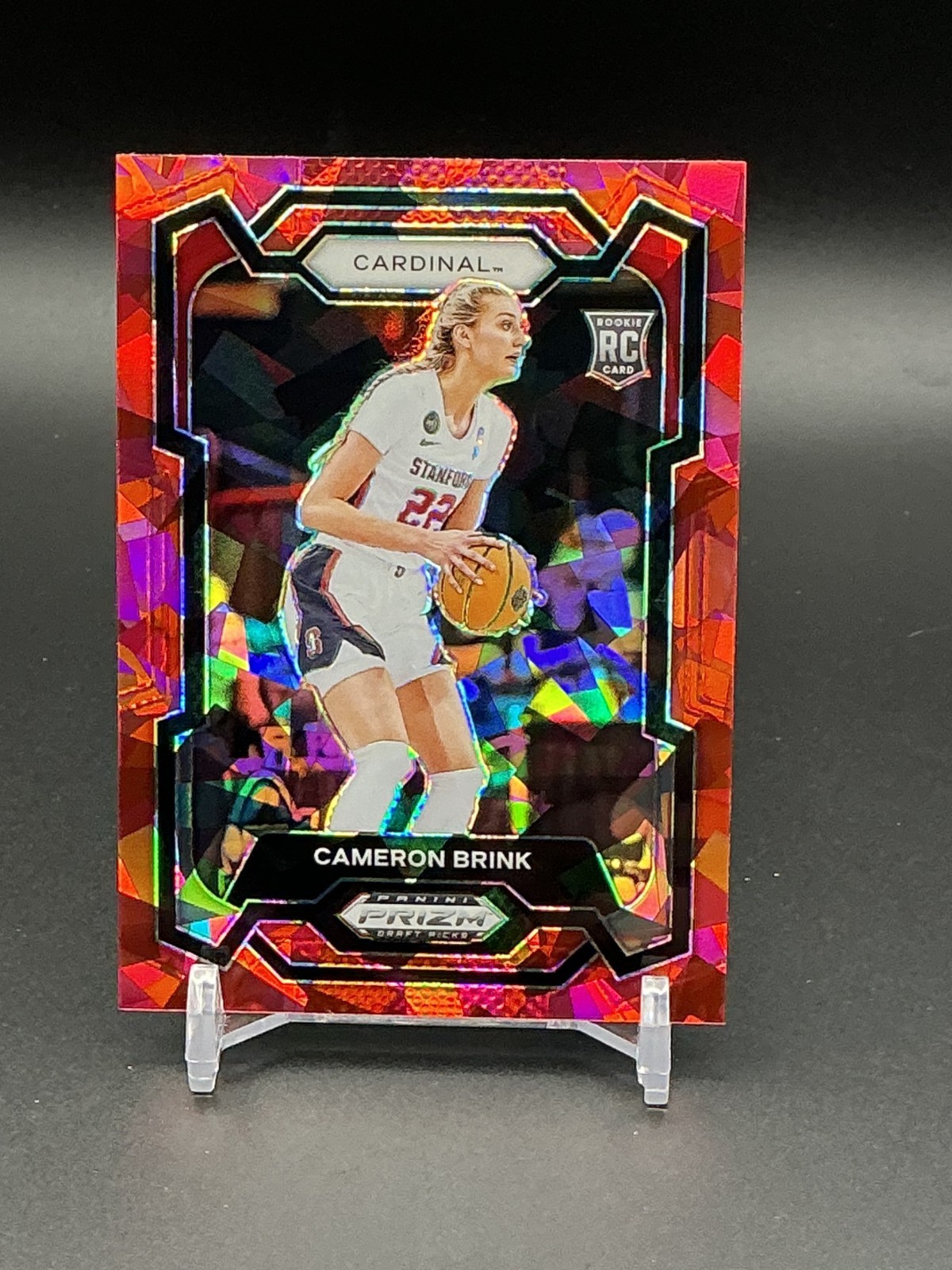 2024 Panini Prizm Draft Picks #89 Cameron Brink - Red Ice Prizm RC