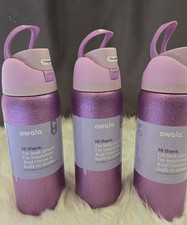 Owala FreeSip 32oz Insulated Water Bottle So Eggstra Purple NEW Leak Proof