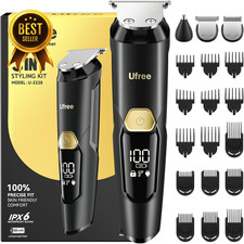 3 in 1 Beard Trimmer for Men Waterproof Electric Razor Body Grooming Kit