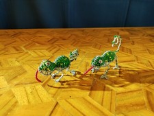 Chameleon Draht Perlen Deko Afrikanisch Grün