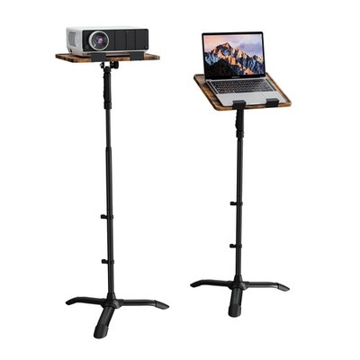 Laptop Floor Stand Adjustable Height, One-Hand Adjustment Projector Stand Tri...