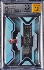 1/1 PAUL PIERCE BGS 8.5 2007-08 UPPER DECK BLACK #TA-PP TICKET 10 AUTO WHITE 1/1