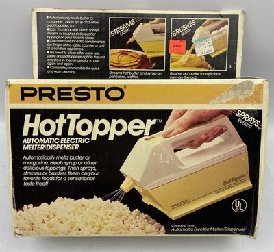   NEW Vtg PRESTO Hot Topper Automatic Electric Butter Melter / Dispenser 20-969 
