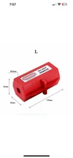 1Pc Plastic ABS Tag Out Device Safety Tools Electrical Plug Lockout Box Red New