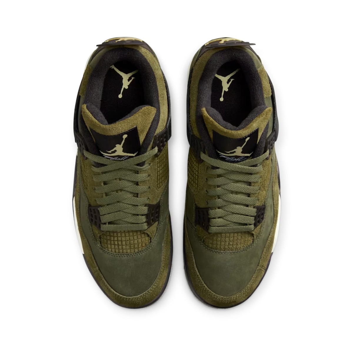 Size 9.5 - Jordan 4 SE Retro Low Craft - Olive for sale online | eBay
