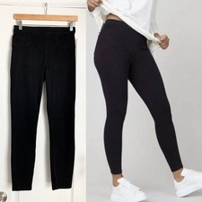 SPANX Jean-ish Ankle Leggings Size Small S Black Denim High Rise Jeggings