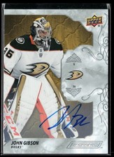 2019-20 Upper Deck Engrained Autograph #10 John Gibson