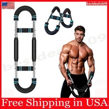 Twister Arm Trainer,60-100 Lbs Adjustable Arm Trainer for Men with Chest Clip Mu