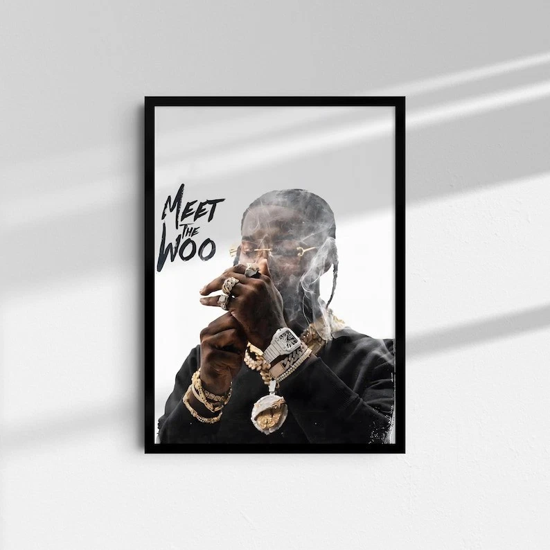 Pop Smoke Poster - Meet The Woo Poster - Album Cover Poster - Rapper Poster - Image 2 of 4