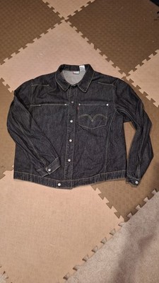 levi's engineered jacket euro rare levis black denim xxl