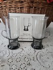 2 Vintage Wedgwood Crystal Seamus Irish Coffee Glasses by Frank Thrower w/Box