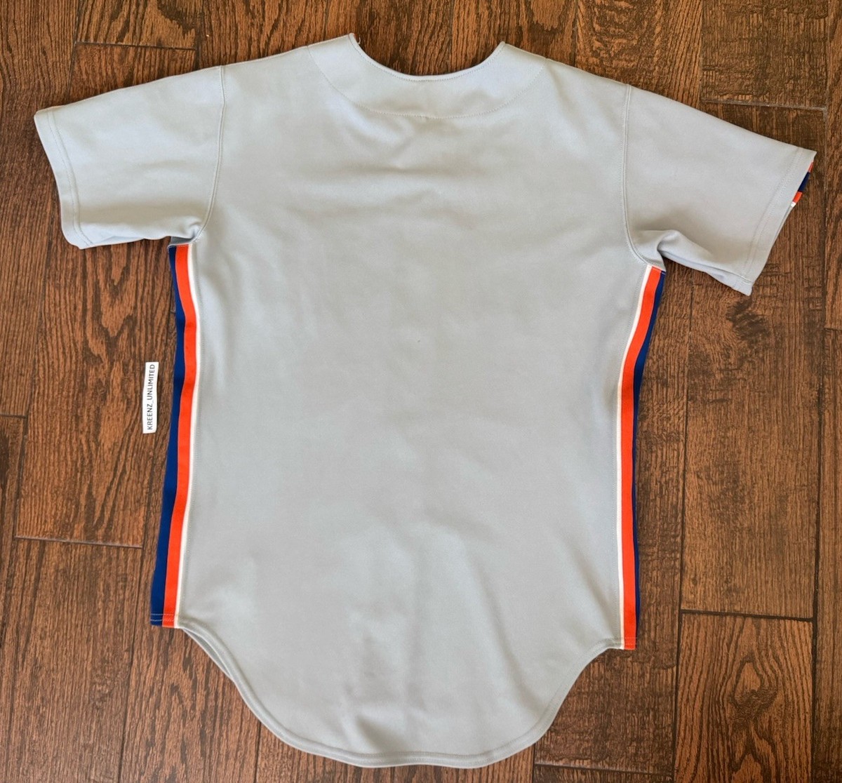 Rare Authentic Rawlings New York Mets Road Jersey w Racing Stripe