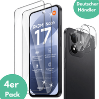 2X Schutzglas FüR Xiaomi Redmi Note 17 5G Display Kamera Panzerfolie Full Screen