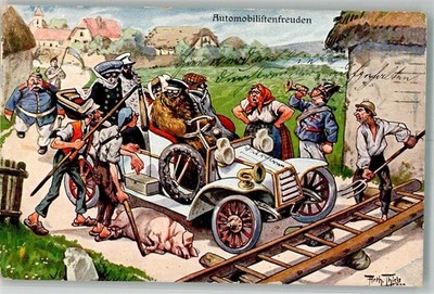 13567791 - F.E.D. Serie 433 Automobilisten Schwein Polzei  Humor Thiele, Arthur